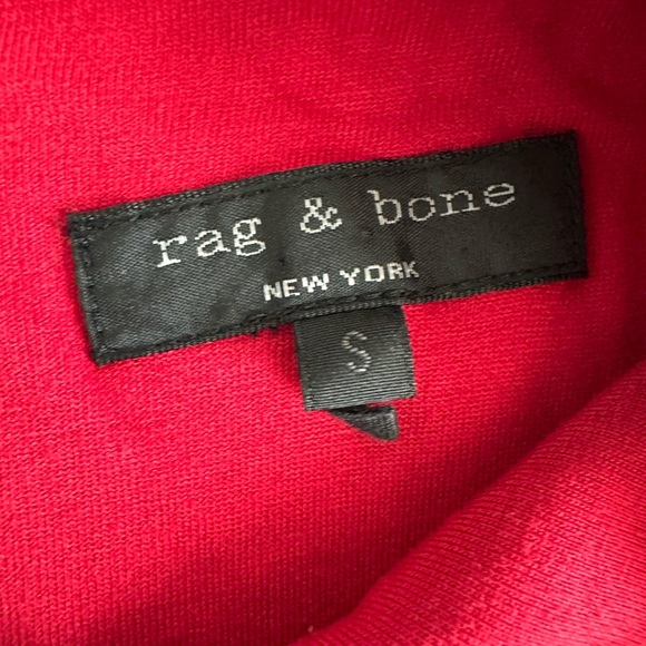 Rag & Bone Women's Geneva Textured Sleeveless Holiday Dress Red Size Small - Picture 11 of 12